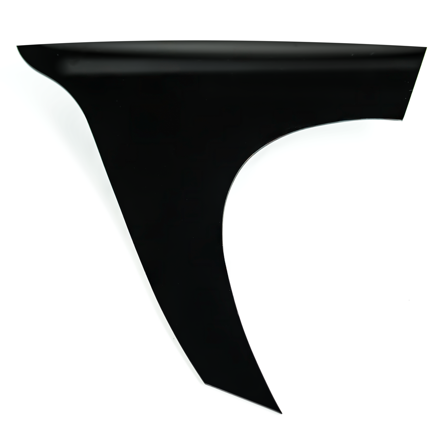 Universal Racing Spoiler End Plates, Black, Aerodynamic Wing Side Plates R2