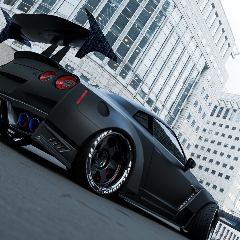 Rabbit Design Spoiler End Plates, Set Car Wing Endplates